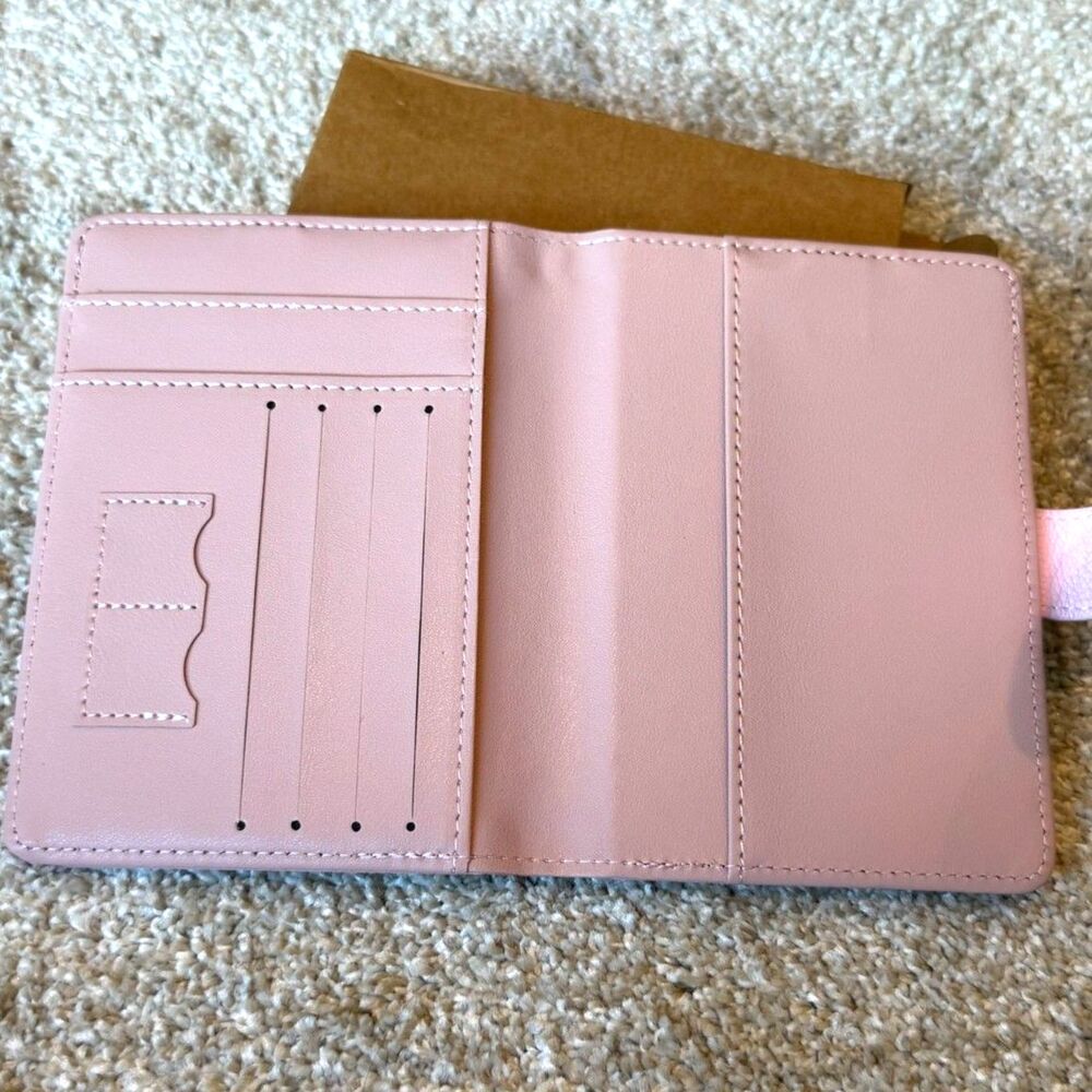 Passport Holder Cover Pink New Travel Wallet Organizer Passport Case Womens - Picture 7 of 7